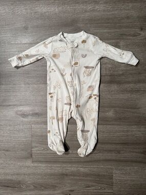Carters Farm Themed Ribbed Footed Onesie
